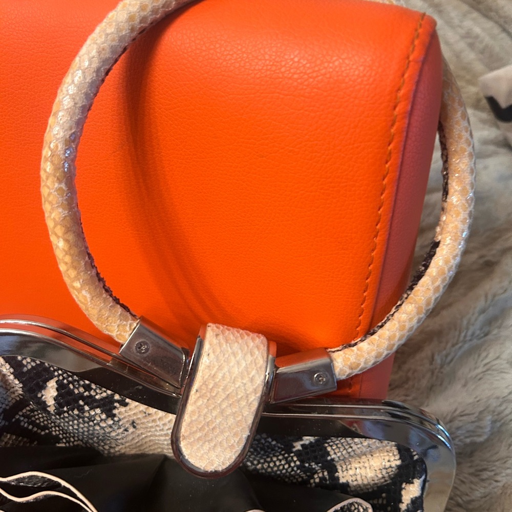 Python Sueded Rosette Bag /Wallet - image 4